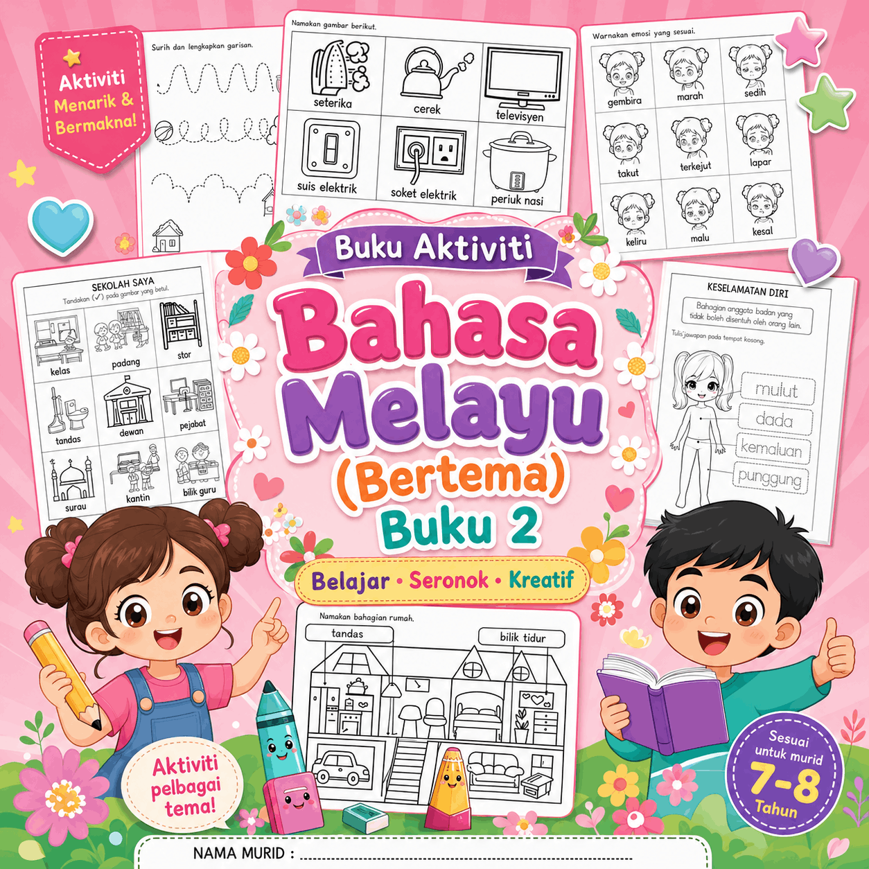 Buku Aktiviti Bahasa Melayu (Bertema) Buku 2